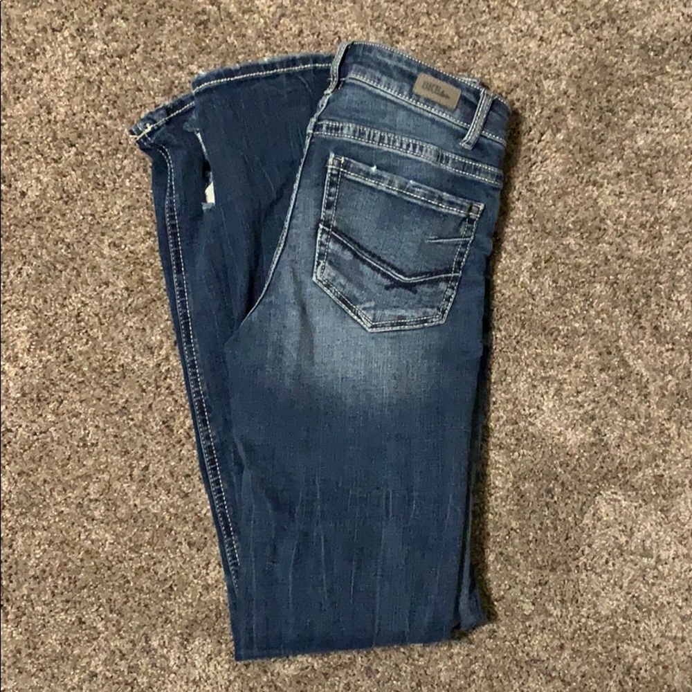 BKE Stella mid rise straight jeans